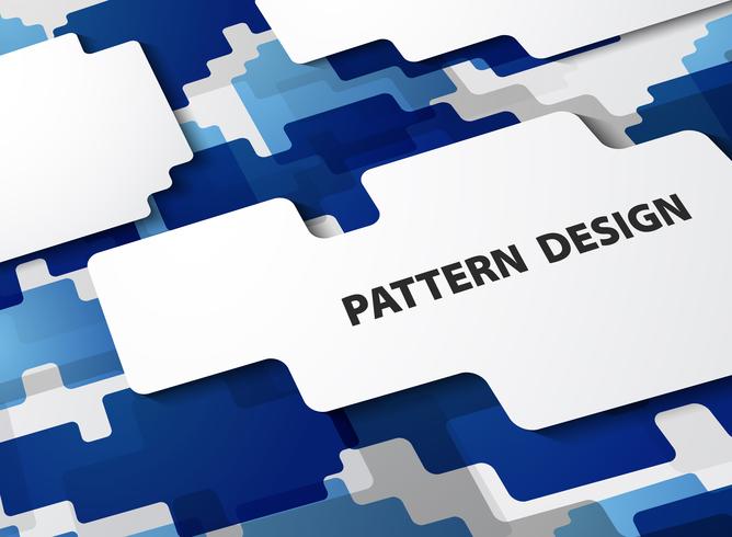 Abstract modern pattern of gradient blue background.  vector