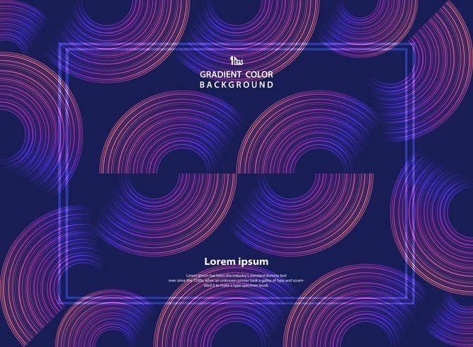 Abstract minimal geometric circle line with glitters fluid background.  vector