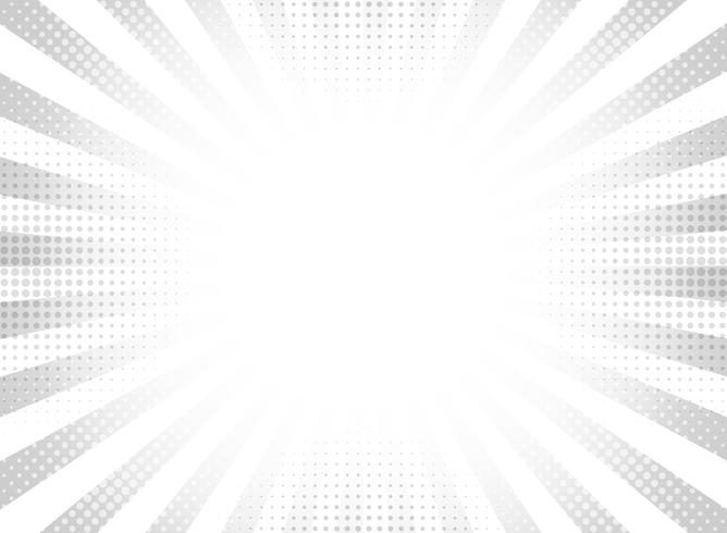 Abstract gray halftone rays circle background. vector