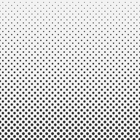 Abstract hexagon halftone pattern background black and white. vector