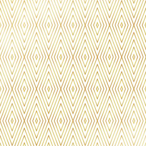 Abstract luxury square triangles shape golden style pattern background. You can use for art deco design artwork.  vector