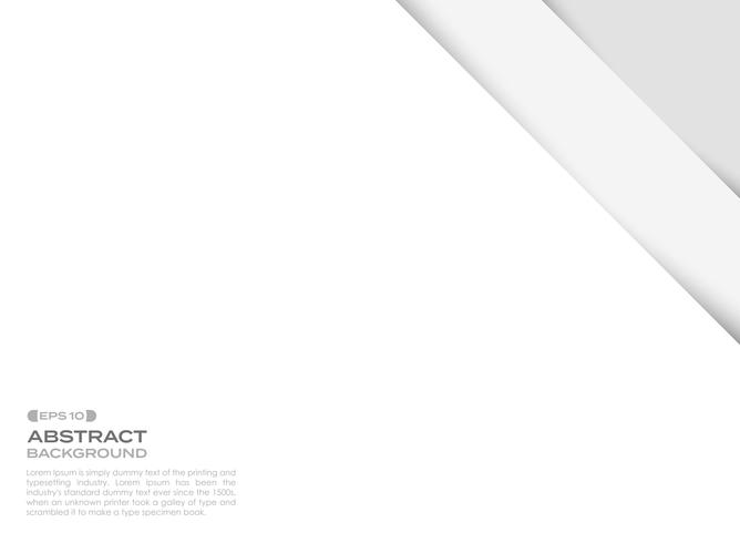 Abstract clear paper cut background with shadow. vector