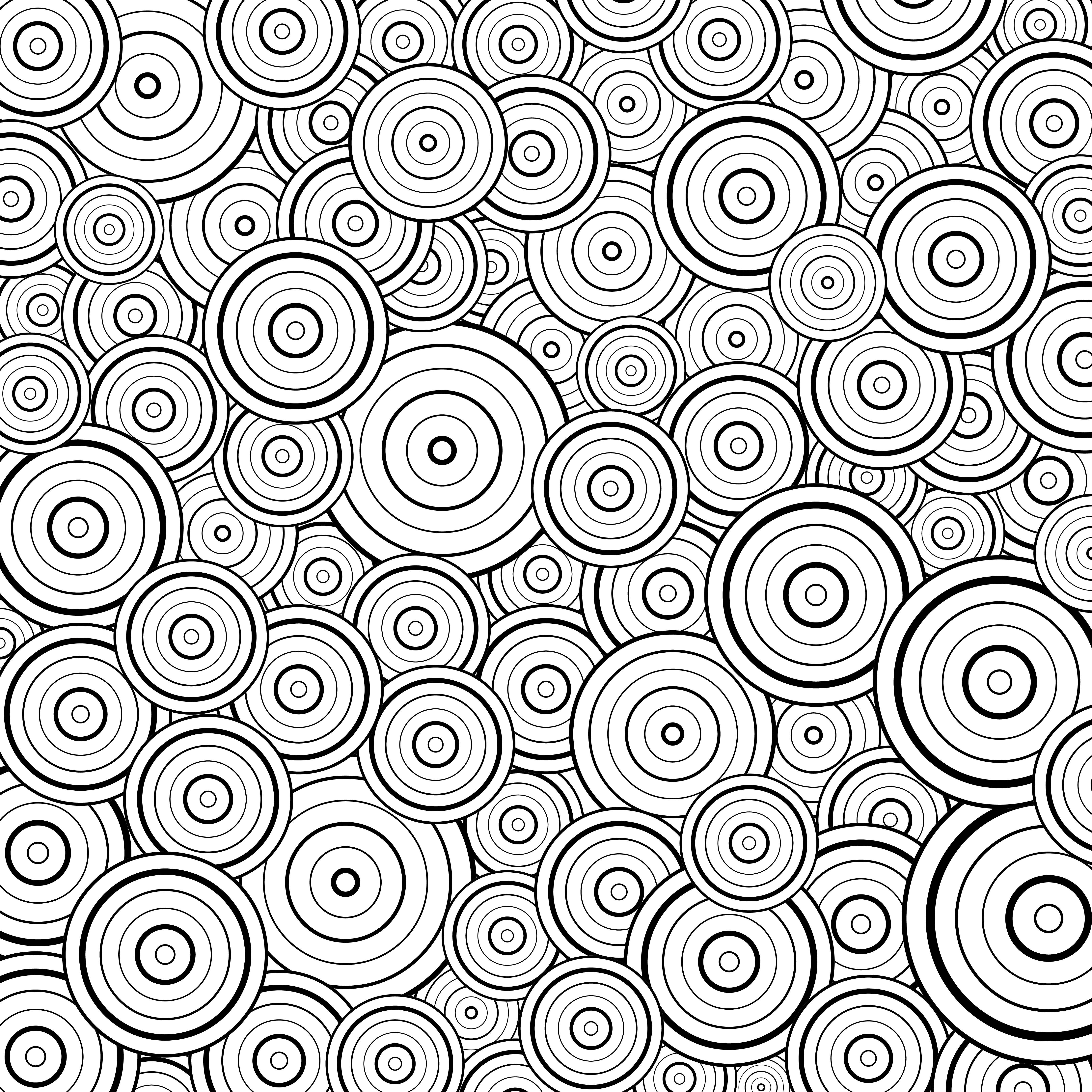 Abstract Circle Black Line Pattern Design Decoration Background