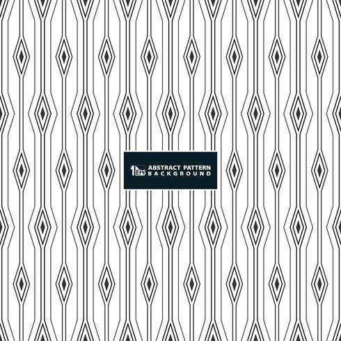 Abstract stripe line of square diamond pattern background on white background. vector