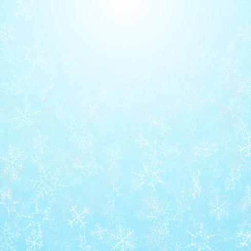 Abstract of christmas festival snowflakes with sky background. vector