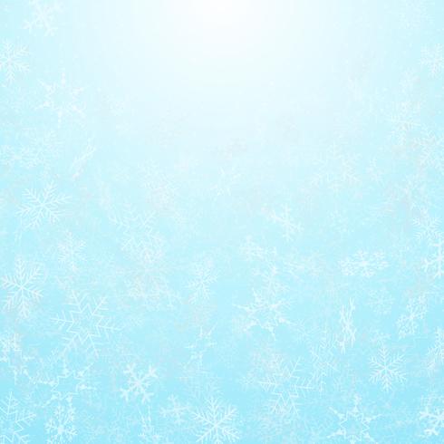 Abstract of christmas festival snowflakes with sky background. vector