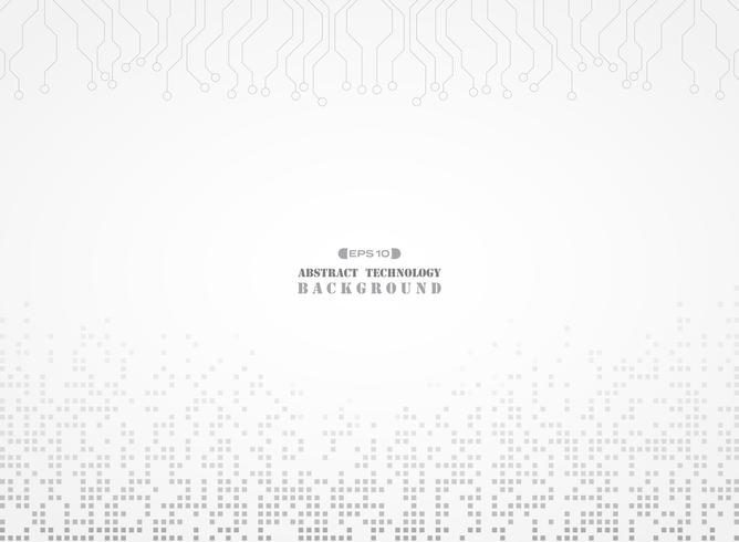 Abstract Of Electronic Background Digital Gray Color Pattern