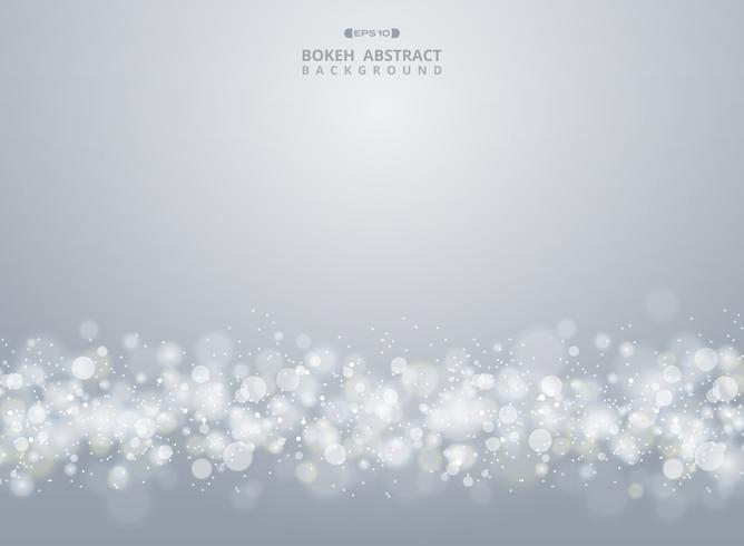 Abstract of christmas gradient gray bokeh background. vector