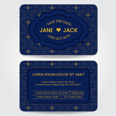 Wedding Card Template vector