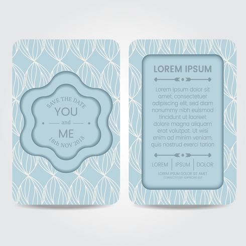 Wedding Card Template vector