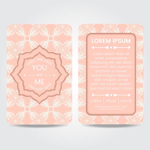 Wedding Card Template vector