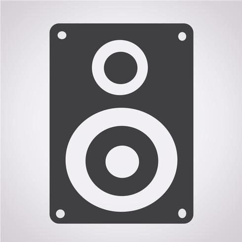 Audio speakers icon vector