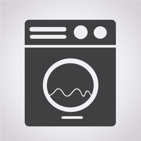Icono de lavadora vector