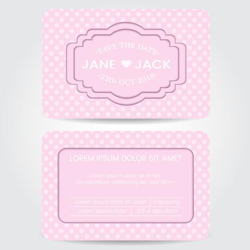 Wedding Card Template vector