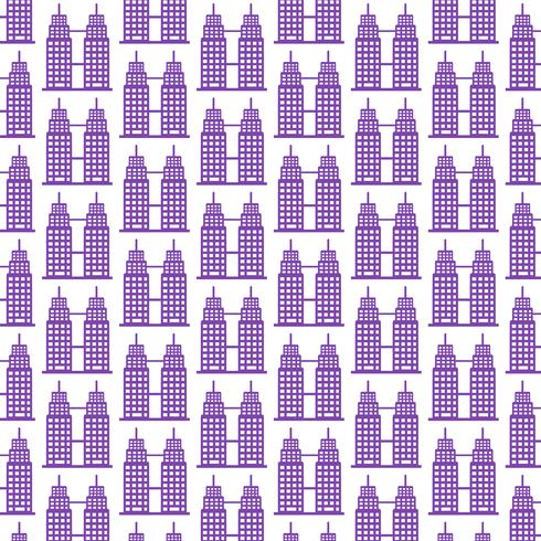 Pattern background Office building icon vector