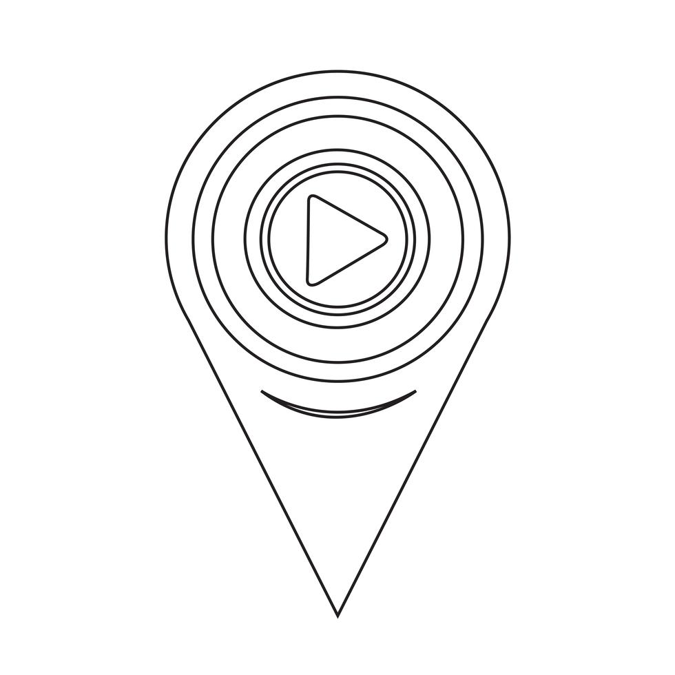 Map Pointer Play Icon 643041 Vector Art at Vecteezy