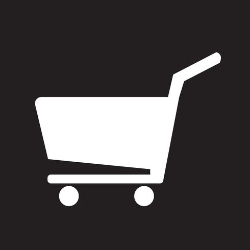 icono de carrito de compras vector