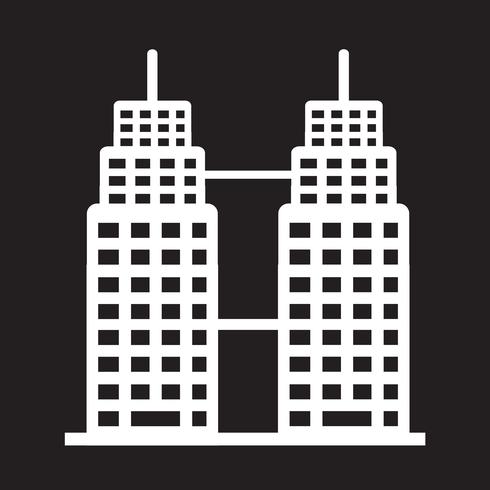 Icono de edificio de oficinas vector