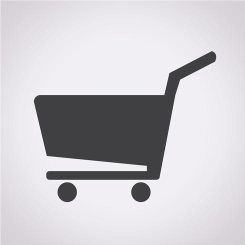 icono de carrito de compras vector