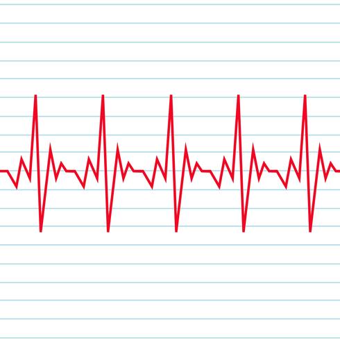 Icono de cardiograma de latido del corazón vector