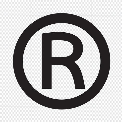 Registered Trademark icon vector