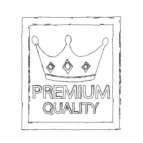 Icono de calidad premium vector