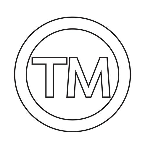 Trademark Symbol Icon vector