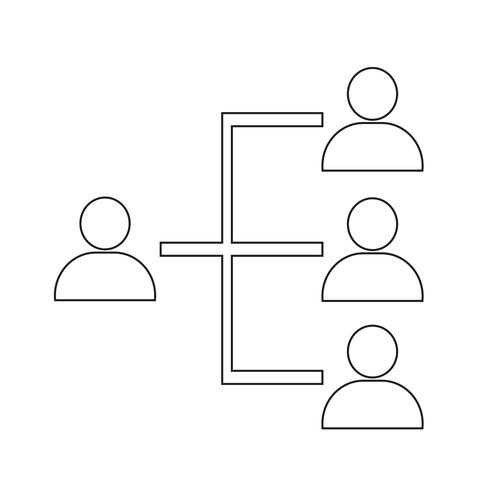 people network icon vector