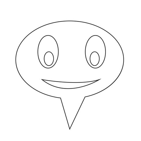 talking speech bubble icon vector