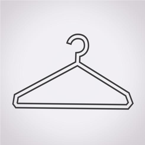 Icono de suspensión de ropa vector
