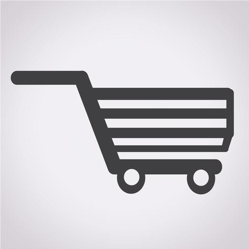 Ícono del carrito de compras vector