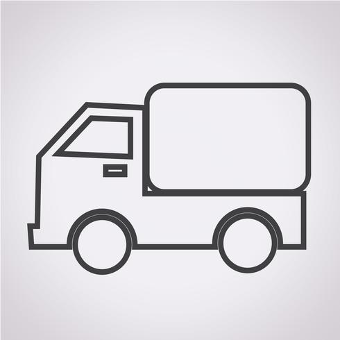 Car Truck Icon  vector