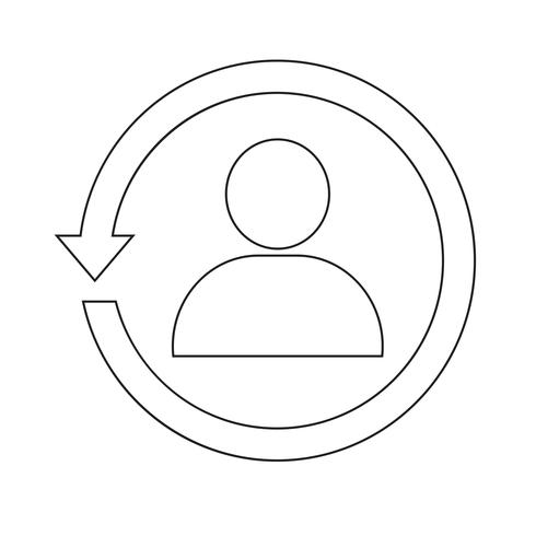 people network icon vector