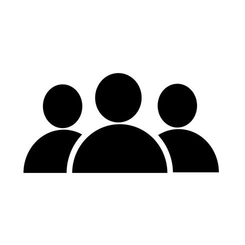 group people icon vector