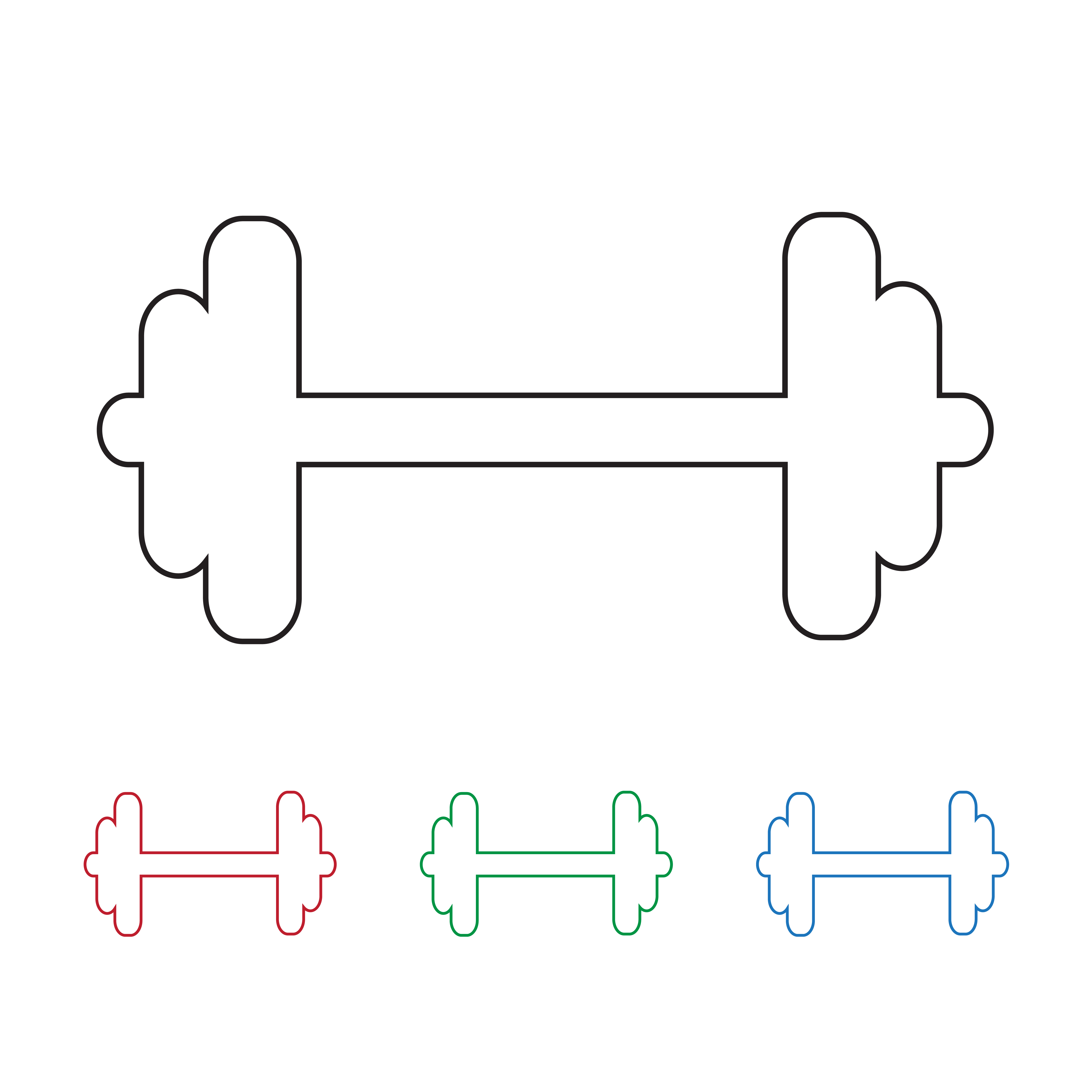 Dumbbell vector icon 643479 Vector Art at Vecteezy