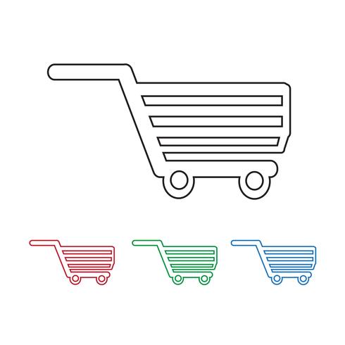 Ícono del carrito de compras vector