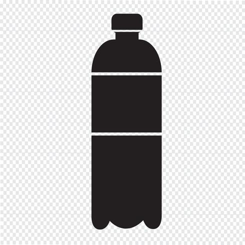 icono de botella de agua vector