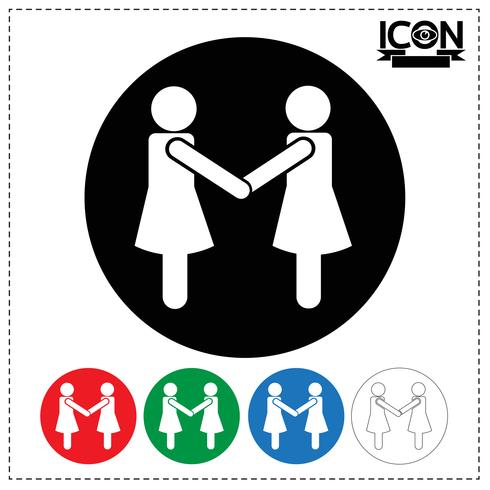 People Handshake Icon vector