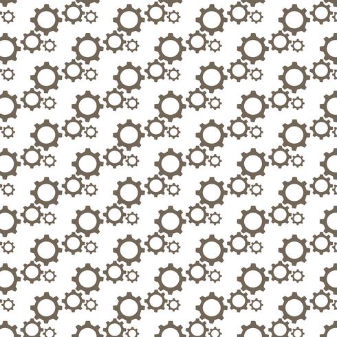 Gear pattern background vector