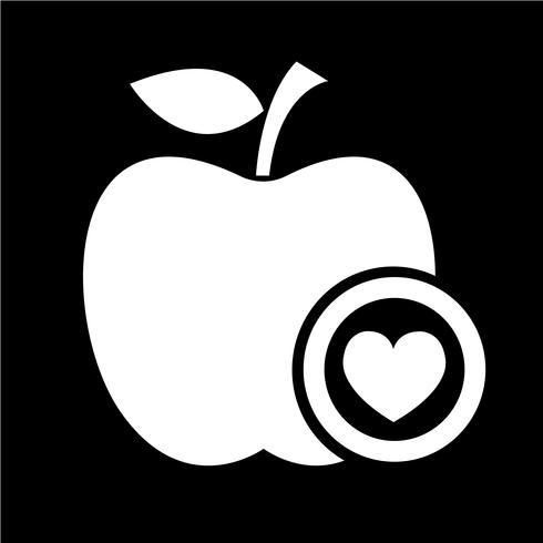 icono de manzana símbolo de signo vector