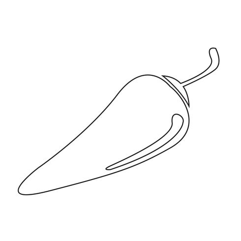 chilli pepper icon vector