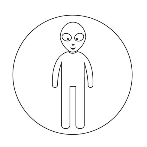 Alien Icon symbol sign