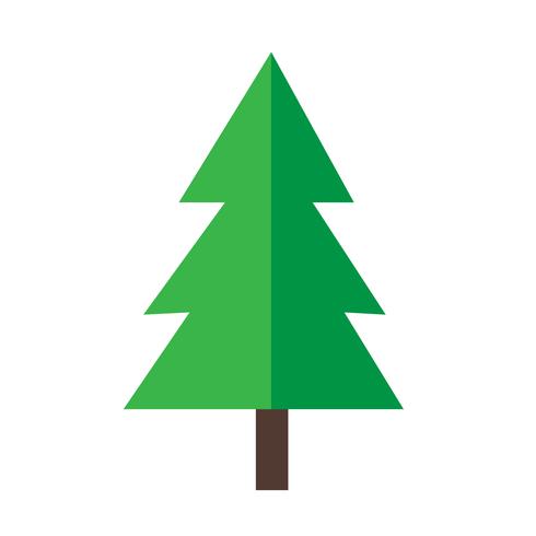 Christmas tree icon vector