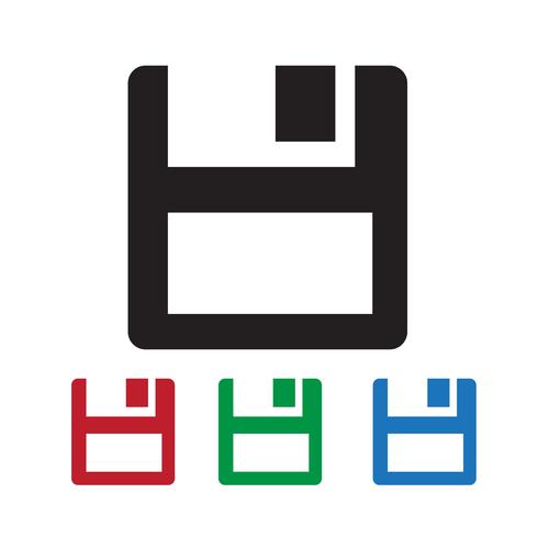 floppy disk icon vector