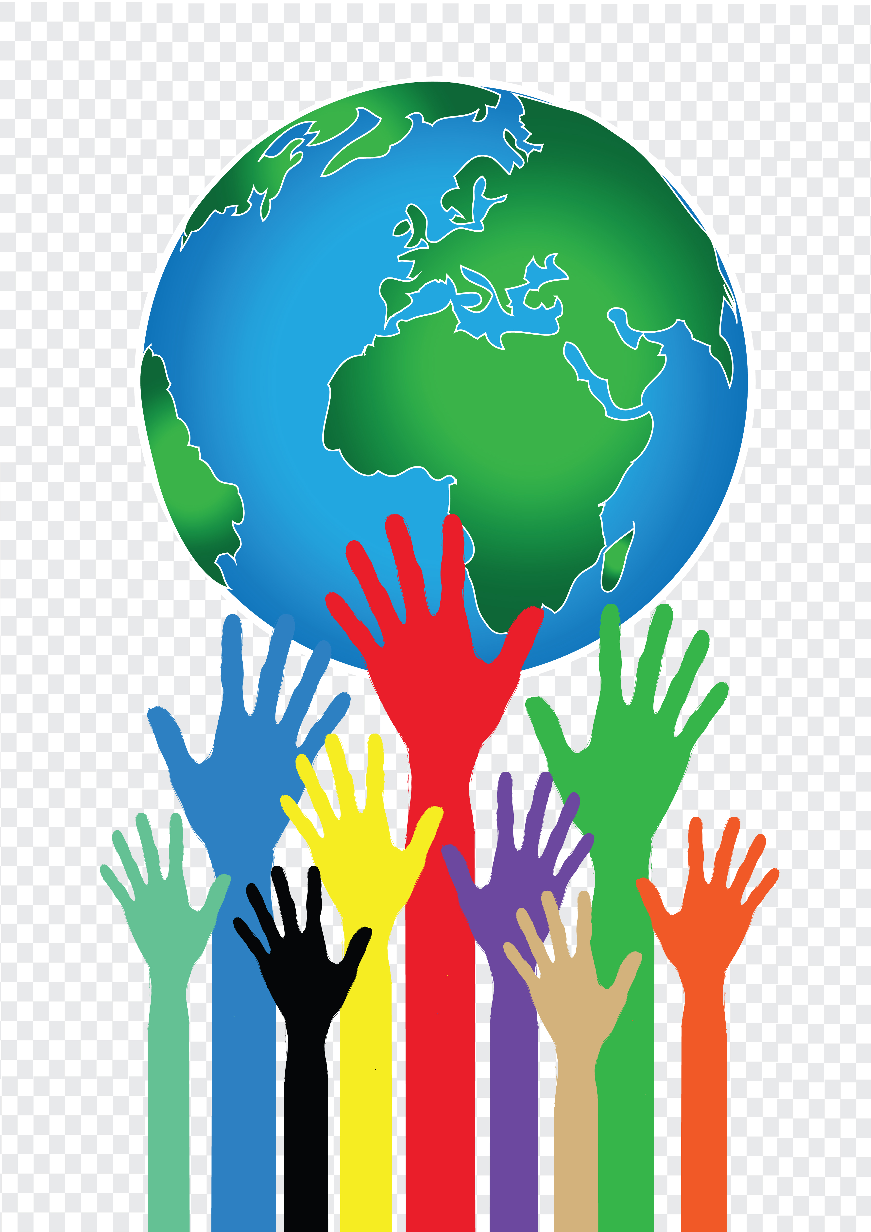 Hand Holding World and globe hands idea 643660 Vector Art at Vecteezy