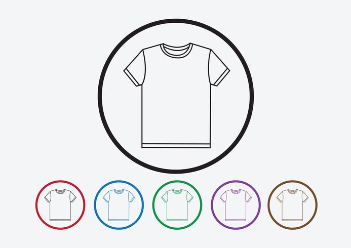 Apparel shirt and T-shirt Icon Clothing icons vector