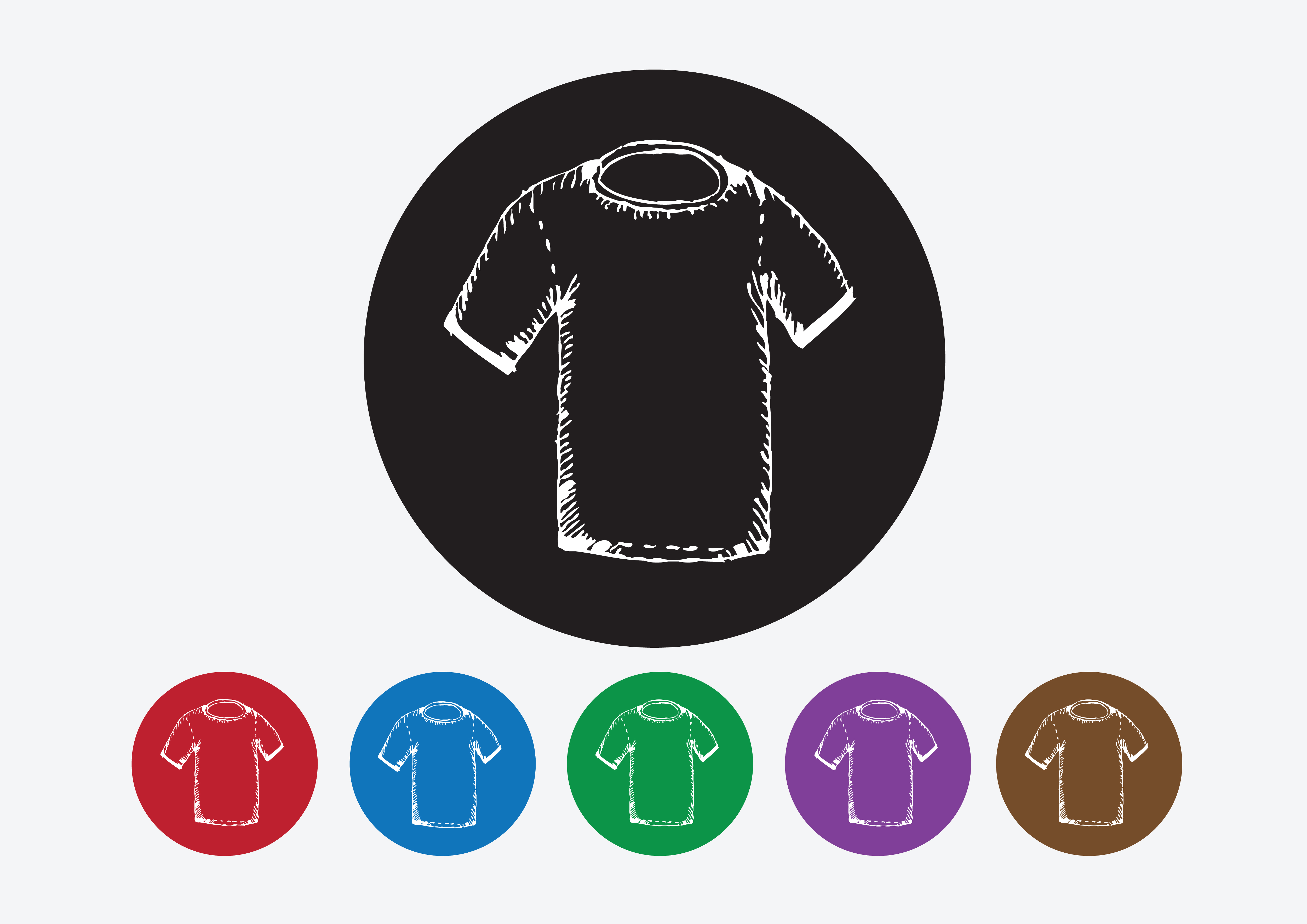 Apparel shirt and T-shirt Icon Clothing icons 643783 Vector Art at Vecteezy