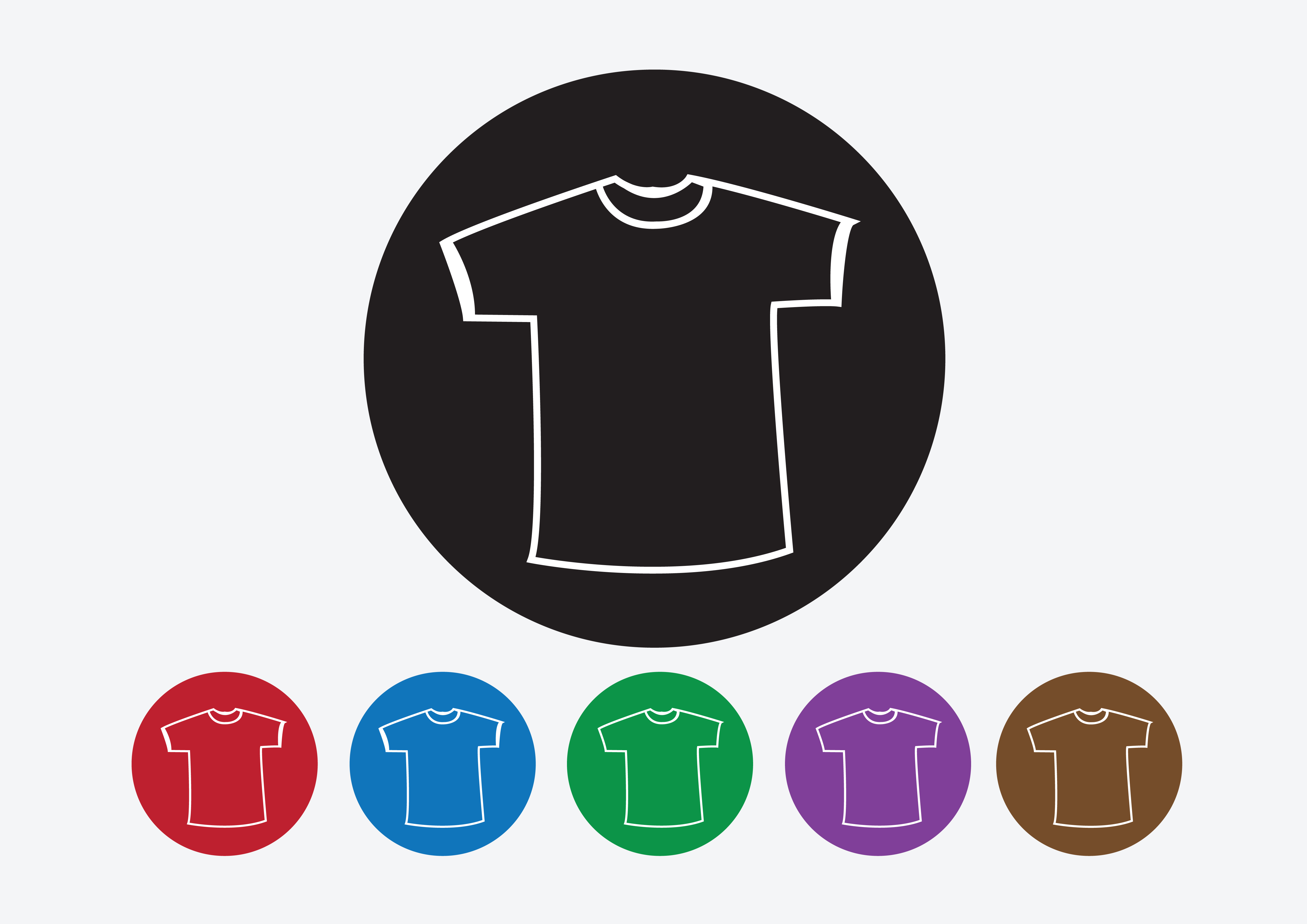 Apparel shirt and T-shirt Icon Clothing icons 643801 Vector Art at Vecteezy