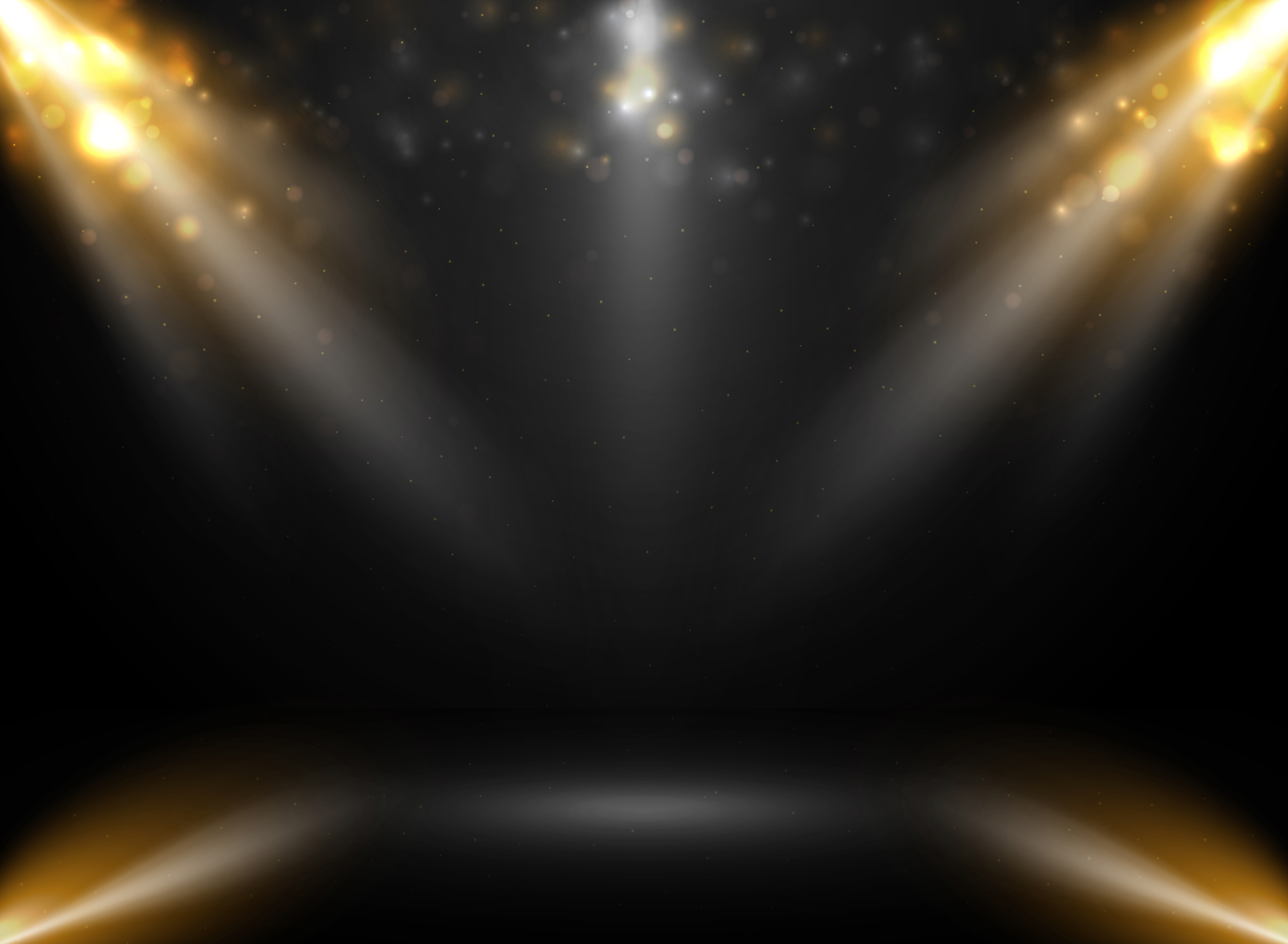 Abstract of mockup stage show in gradient black background with spotlights  bokeh. 643881 Vector Art at Vecteezy