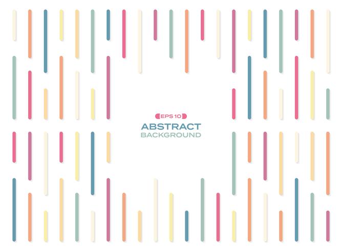 Abstract Of Simple Colorful Rainbow Stripe Lines Pattern With